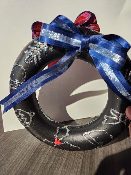 Black Snowflake ornament inspired